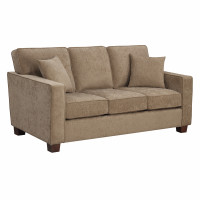 OSP Home Furnishings RSL53-SK334 Russell 3 Seater Sofa in Earth Fabric